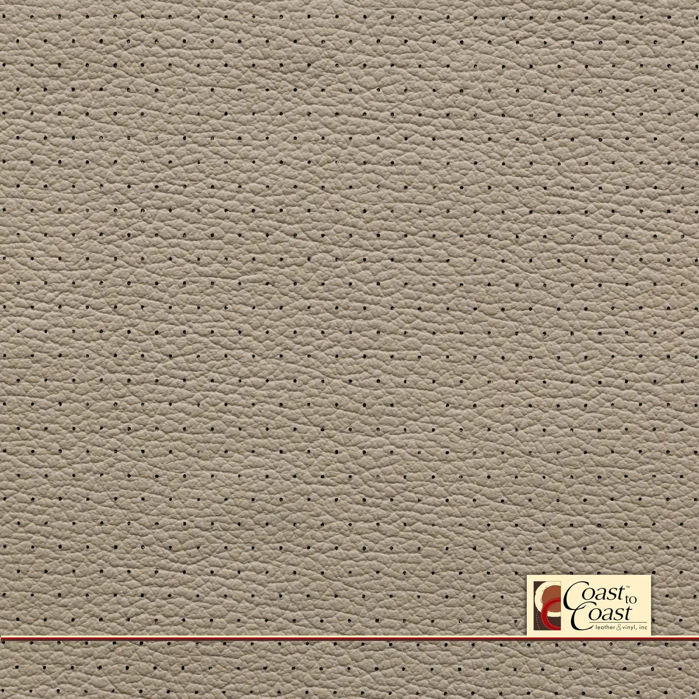 Ford Med Lt Stone Full Hide / Euro Perf (3/8In) Leather
